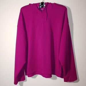 Nike Yoga Dri-FIT Drop Shoulders Hoodie Size M Fuchsia Pink